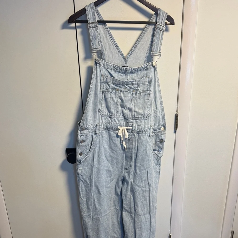 GAP Women's Light Blue Denim Overalls - Picture 1 of 5